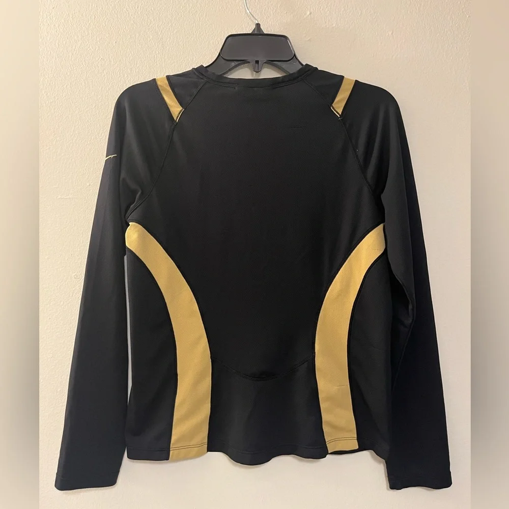 Nike Gold and Black Soccer Shirt